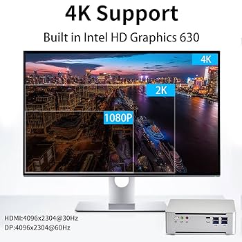 ② i7-7700 Wi-Fi & Bluetooth Mini PC i7, Desktop Computer with Core i7-7700HQ, 32GB DDR4